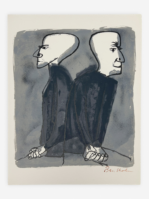 Ben Shahn, Partings Long Seen Coming, from The Rilke Portfolio (1968)