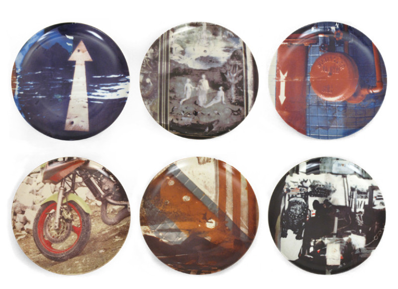 Robert Rauschenberg - Complete Suite of (6) Guggenheim Museum Retrospective Limited Edition Plates
