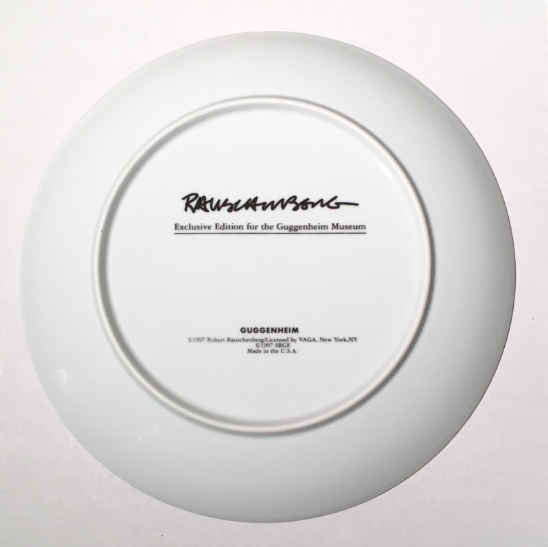 Robert Rauschenberg - Complete Suite of (6) Guggenheim Museum Retrospective Limited Edition Plates