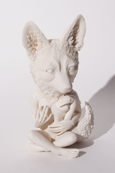 Crystal Morey - Leda and the Swan: Sierra Nevada Red Fox