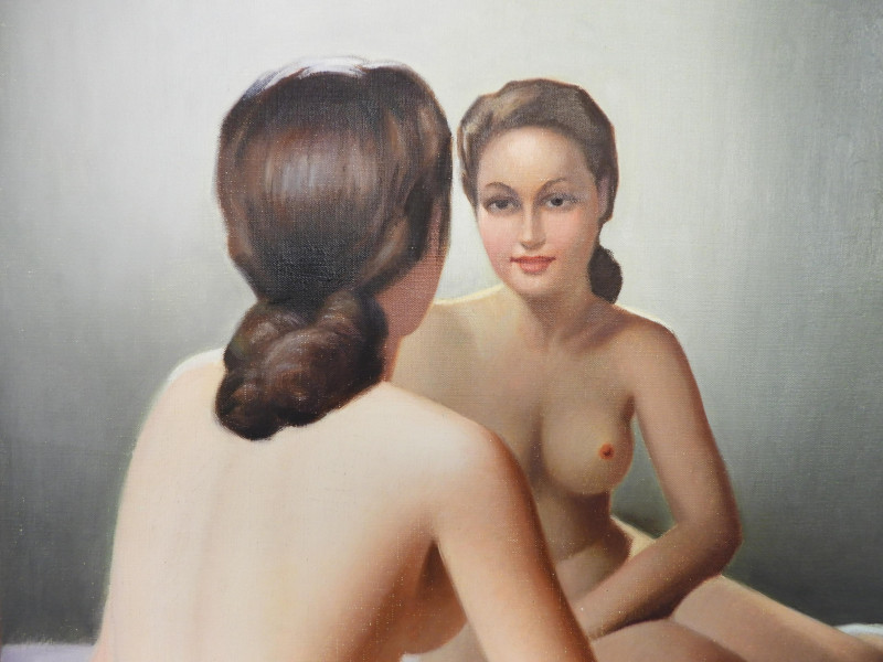 Robert Duflos - Nude in the Mirror