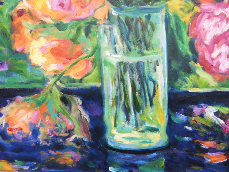 Silvia Reisinger Malva - Colorful Rose Bouquet