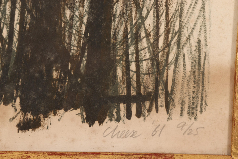 Bernard Cheese - Edge of the Wood, color litho