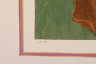 Itzchak Tarkay, Woman In Florals Large Color Print