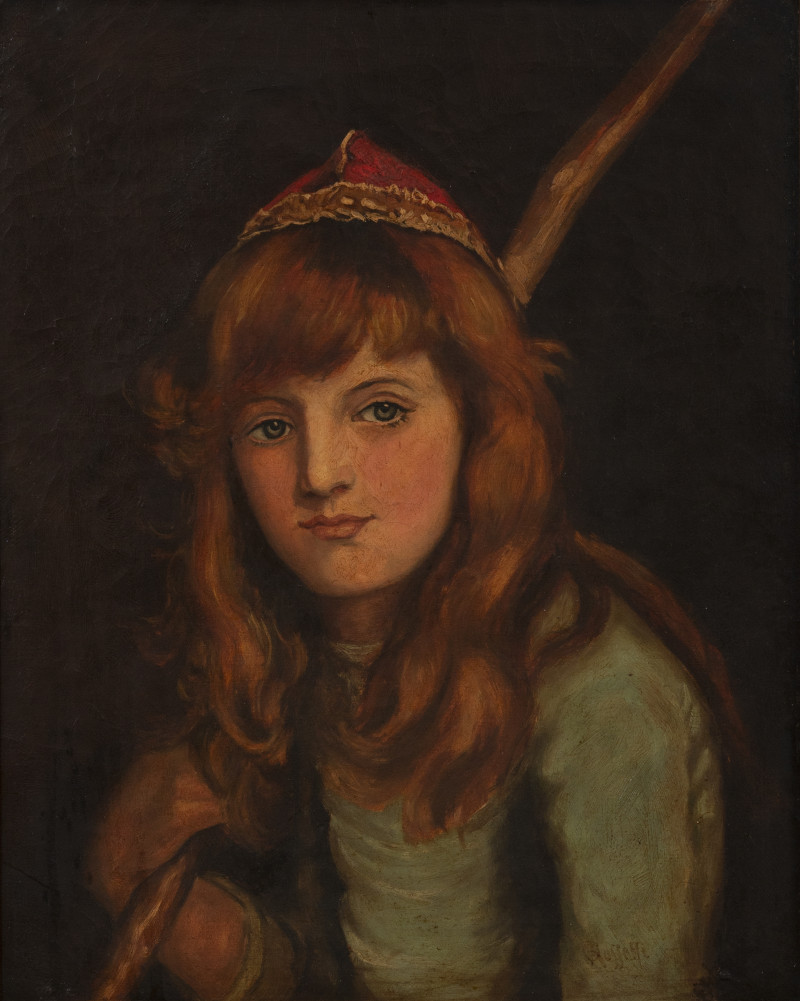 after Dante Gabriel Rossetti - Untitled (Portrait of a young woman)
