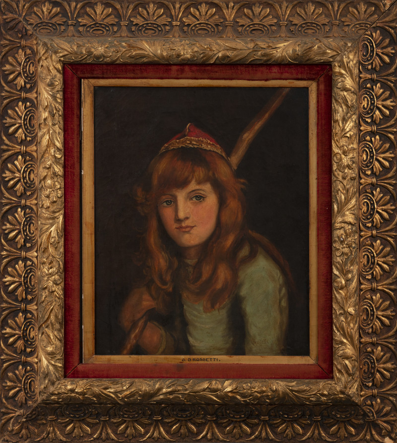 after Dante Gabriel Rossetti - Untitled (Portrait of a young woman)