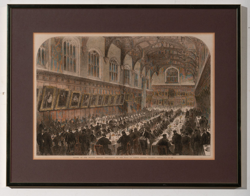 Artist Unknown - Dinner of the British Medical Association in the hall of Christ Church College