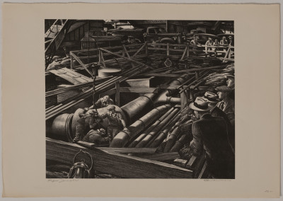 Edward Arthur Wilson - Untitled (Pipeline construction in New York City)
