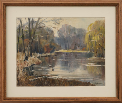 George Cherepov - Group, three (3) early and late autumn scenes