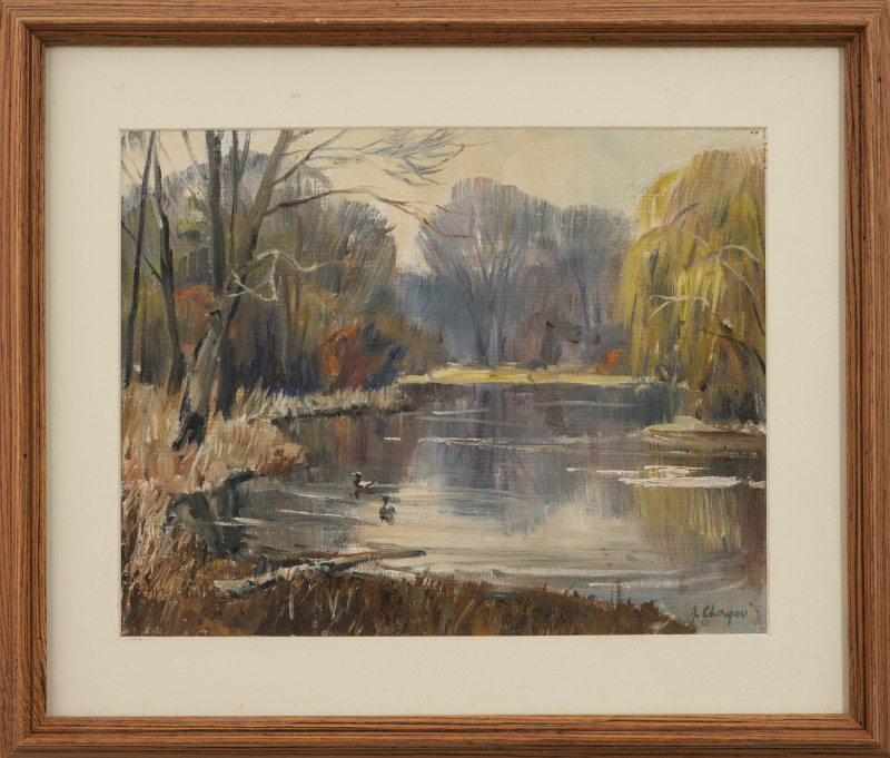George Cherepov - Group, three (3) early and late autumn scenes