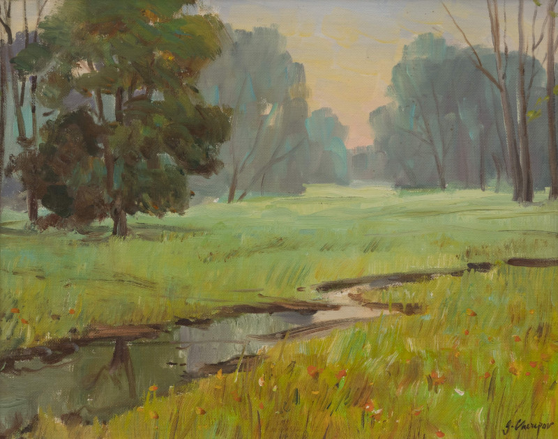 George Cherepov - Group, three (3) early and late autumn scenes
