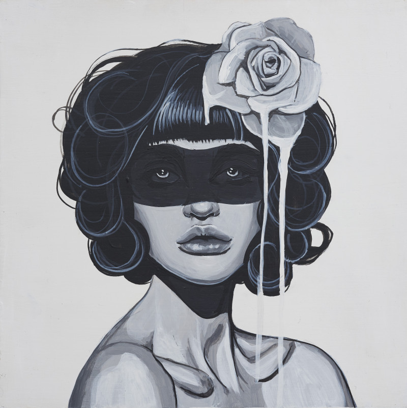 Amanda Stalter - Group of two (2) women in black and white)