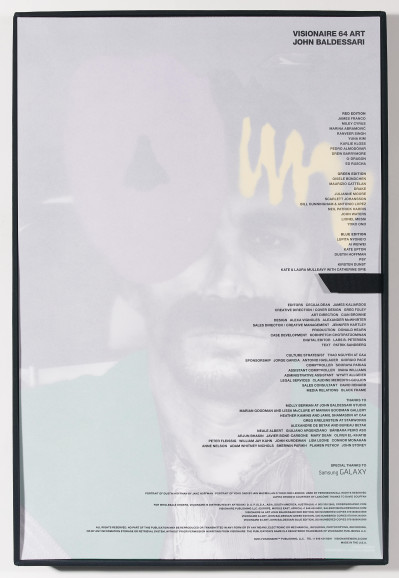 John Baldessari - Visionaire 64 Art Portfolio: Green, Red, and Blue Editions