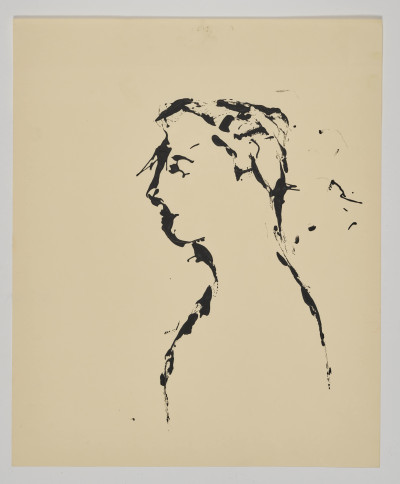 Unknown Artist - Group, two (2) works, silhouette and reclining nude