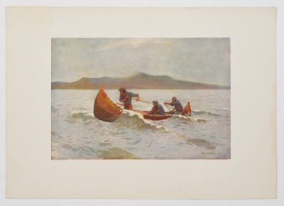 Frederic Remington - Group, four (4) Western scenes and four (4) Gibson Girls