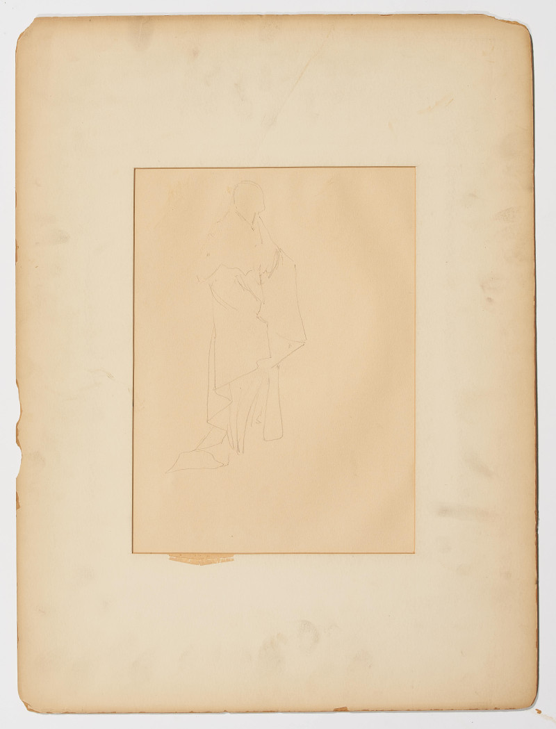 Frederic Remington (attributed) - Group, six figural studies on four (4) sheets