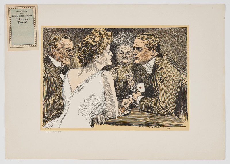 Frederic Remington - Group, four (4) Western scenes and four (4) Gibson Girls