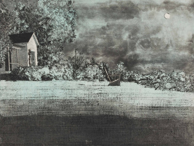 Daniel Lang - Group, two (2) prints Moonlight in Vermont and Illyria