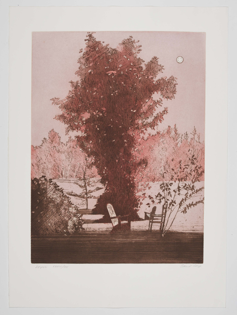 Daniel Lang - Group, two (2) prints Moonlight in Vermont and Illyria