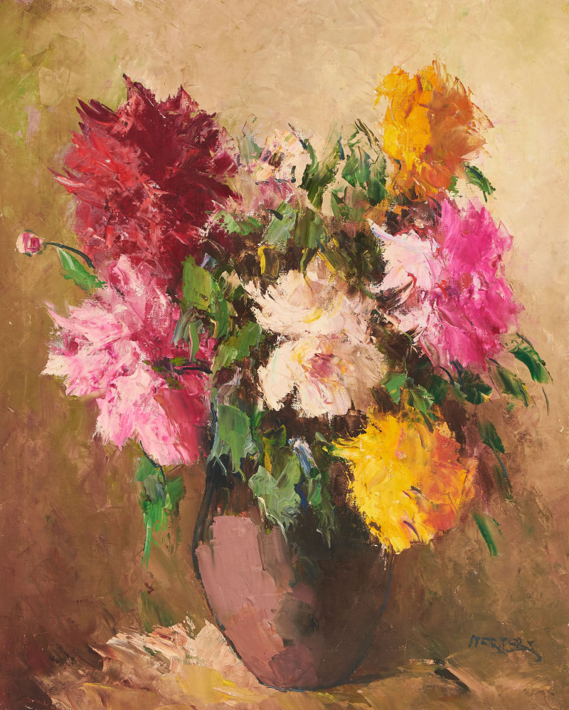 István Megyery - Peonies in Multi Color