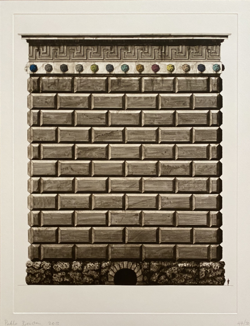 Pablo Bronstein - Triumphal Arch in Honor of Transport for London