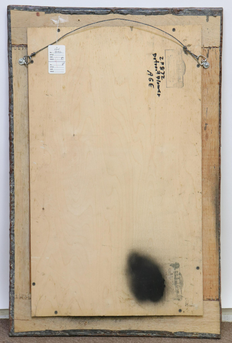 Vintage Pressed Tin Frame Wall Mirror