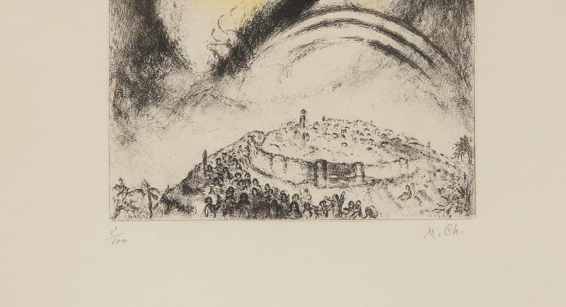 Marc Chagall - L’Éternel Aura Pitié De Jacob (1958) - From ”La Bible”