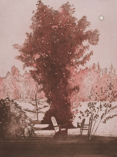 Daniel Lang - Group, two (2) prints Moonlight in Vermont and Illyria