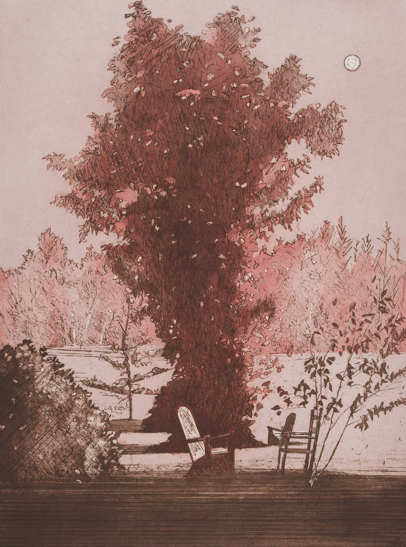 Daniel Lang - Group, two (2) prints Moonlight in Vermont and Illyria