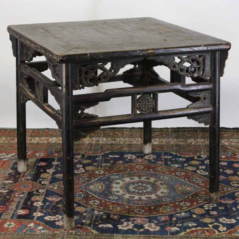 Chinese Square Panel Top Table