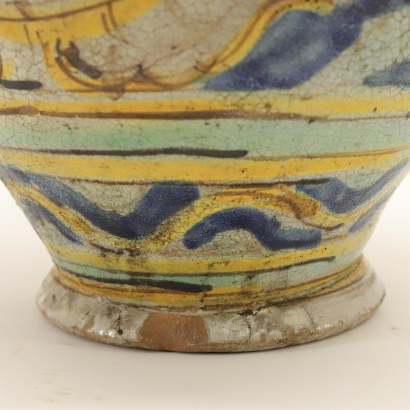 Colorful Pottery Vase/Jar, prob. Persian, 19th C.