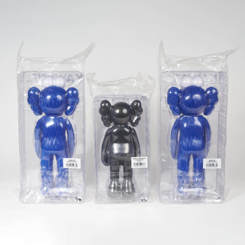 Kaws - Group of Three (3) KAWS Companion Open Edition, Kaws BFF MoMA Exclusive