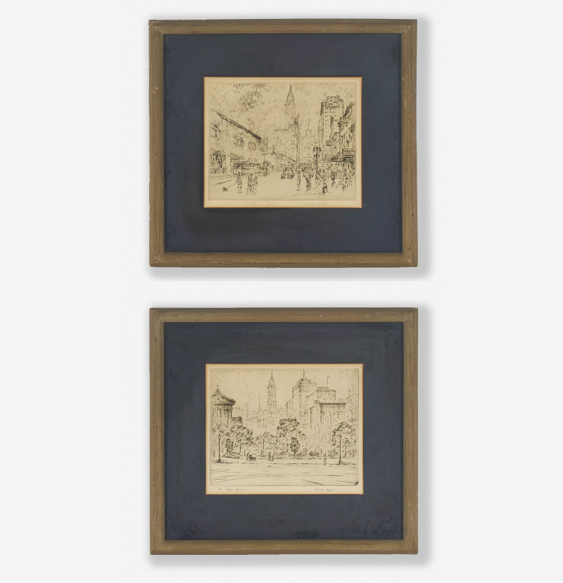 Salvatore Pinto - Group of Two (2), The Chinese Wall and Logan Square