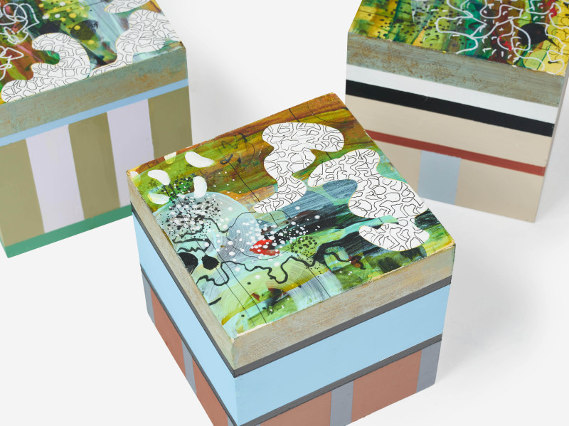 Betsy Stewart - Group, three (3) works from the Fontis series