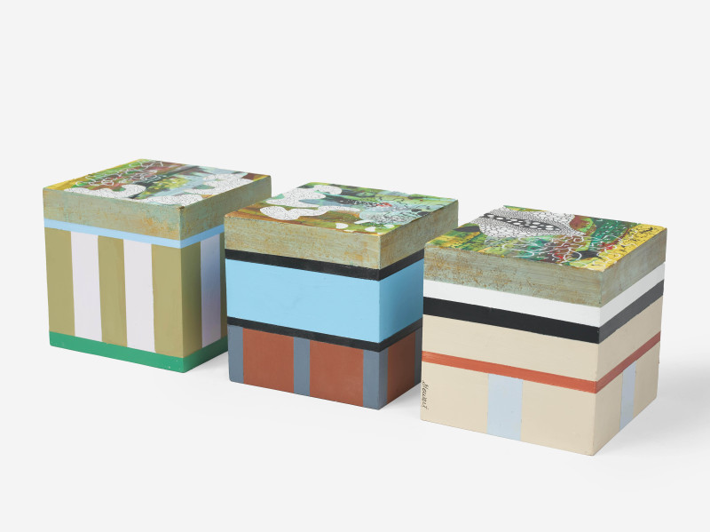 Betsy Stewart - Group, three (3) works from the Fontis series