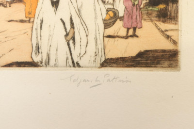Edgar L Pattison &apos;Tangiers&apos; Color Etching