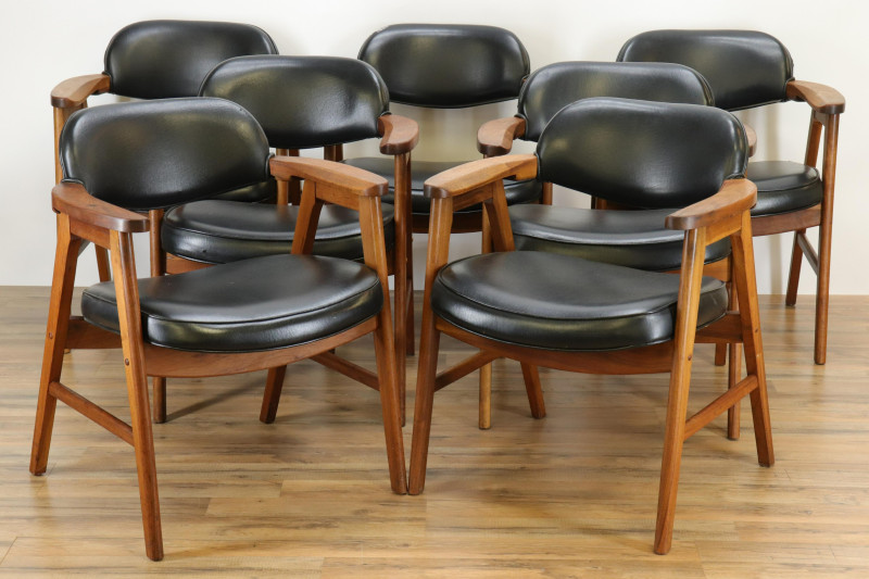 7 ECK Adams Corp Mid Century Modern Arm Chairs