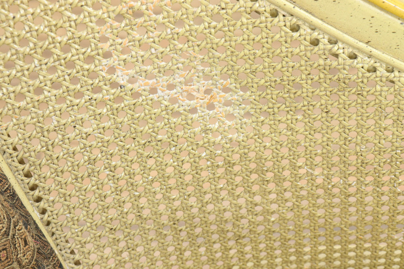 Pr of Vintage Midcentury Modern Wood/Cane Chairs