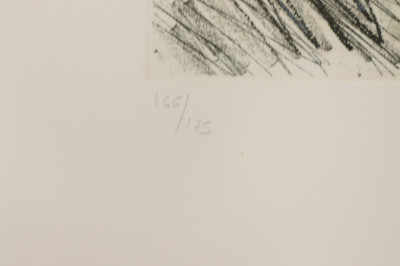 Beverly Pepper Untitled etching in colors