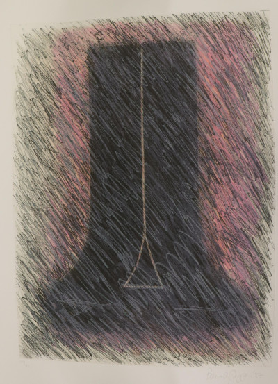 Beverly Pepper Untitled etching in colors