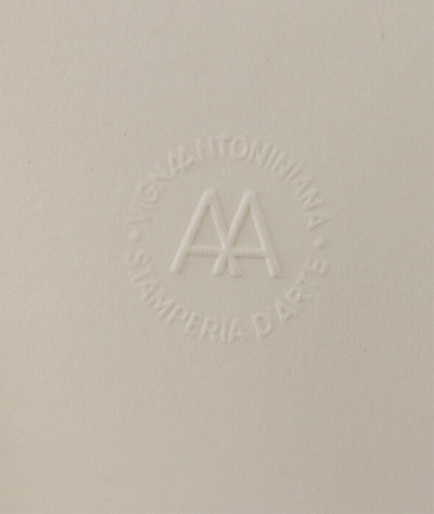 Beverly Pepper Untitled etching in colors