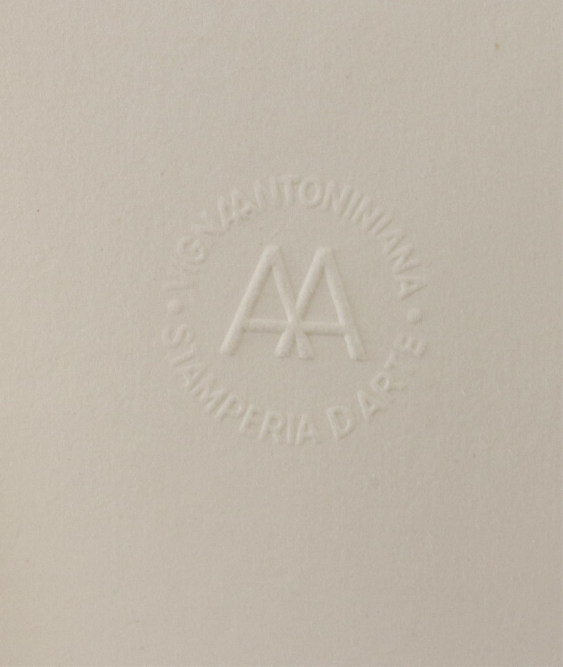 Beverly Pepper Untitled etching in colors