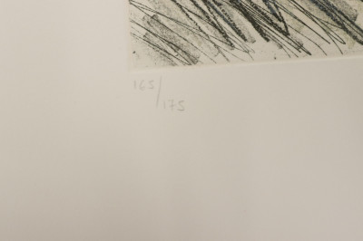 Beverly Pepper Untitled etching in colors