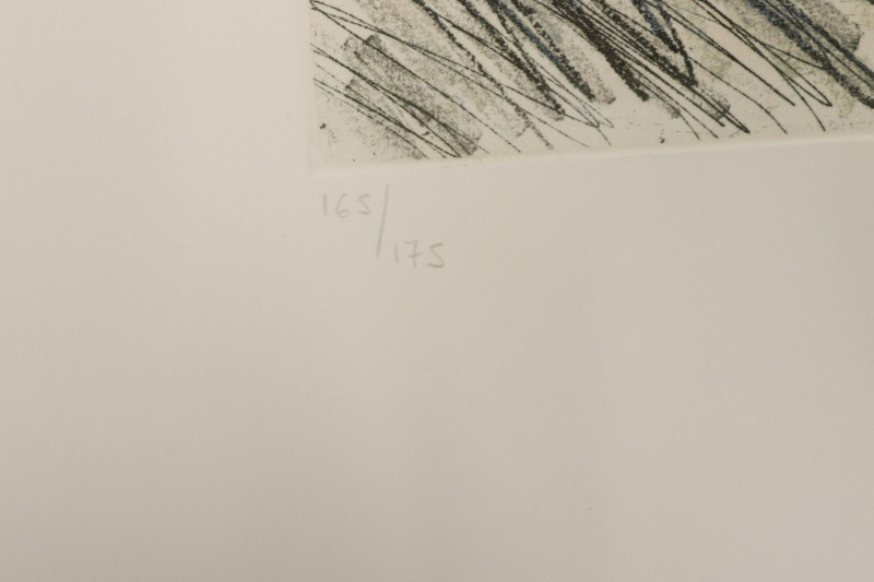 Beverly Pepper Untitled etching in colors