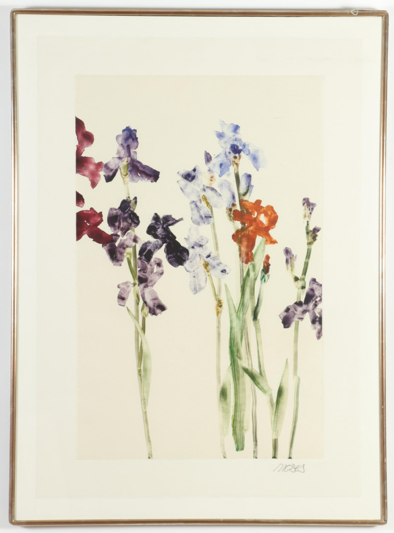 Forrest King Moses Purple Iris monotype