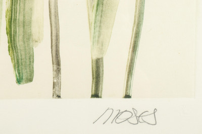 Forrest King Moses Purple Iris monotype