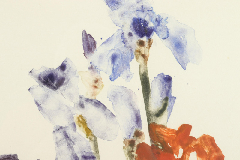 Forrest King Moses Purple Iris monotype