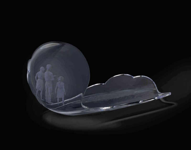 George Thompson and Robert Vickrey for Steuben Glass - Morning