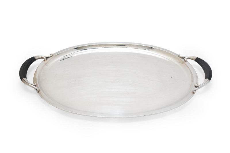 Johan Rohde for Georg Jensen Silversmithy - 787 Sterling Tea and Coffee Set with Two-Handled Tray (5pcs)