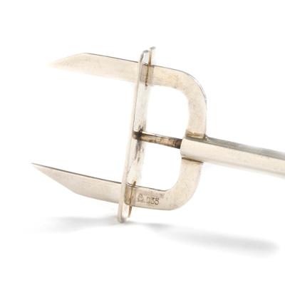 Georg Jensen, W &amp;amp; S Sorenson and unknown maker - Two sugar tongs and a pickle fork